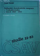Bulharská demokratická emigrace v Československu v letech 1923-1933
