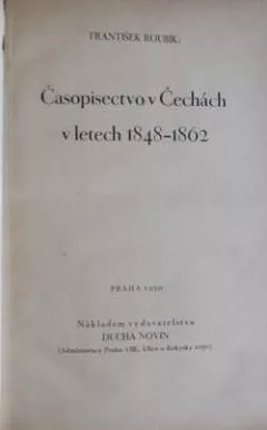 Časopisectvo v Čechách v letech 1848-1862