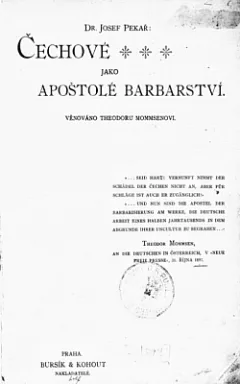 Čechové jako apoštolové barbarství