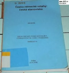 Česko-německé vztahy: česká stanoviska