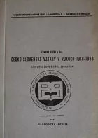 Česko-slovenské vzťahy v rokoch 1918-1938: literatúra, jazyk, história, pedagogika