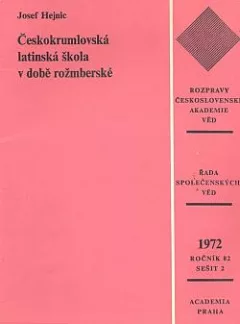 Českokrumlovská latinská škola v době rožmberské