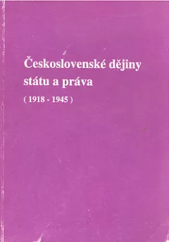 Československé dějiny státu a práva (1918-1945)