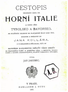Cestopis do horní Itálie