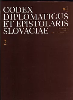 Codex diplomaticus et epistolaris Slovaciae 2