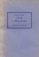 Čtení o Makedonii : Cesty a studie z roků 1925-1927