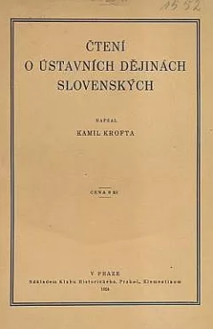 Čtení o ústavních dějinách slovenských