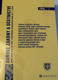 Daňové zákony a účetnictví podle stavu k 31. 12. 2017 s paralelním vyznačením změn od 1. 1. 2018