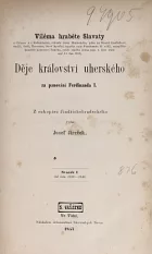 Děje království uherského za panování Ferdinanda I.