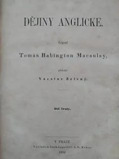 Dějiny anglické. Díl šestý