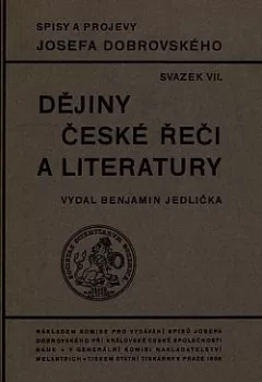 Dějiny české řeči a literatury