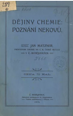Dějiny chemie poznání nekovů