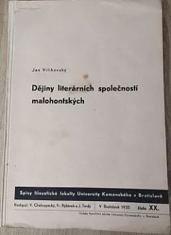 Dějiny literárních společností malohontských