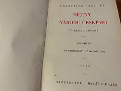 Dějiny národu českého v Čechách a Moravě I.