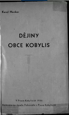 Dějiny obce Kobylis