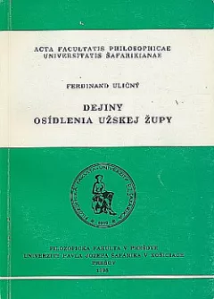 Dejiny osídlenia Užskej župy