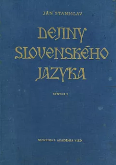 Dejiny slovenského jazyka 4: Syntax 1