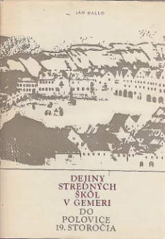 Dejiny stredných škôl v Gemeri do polovice 19. storočia