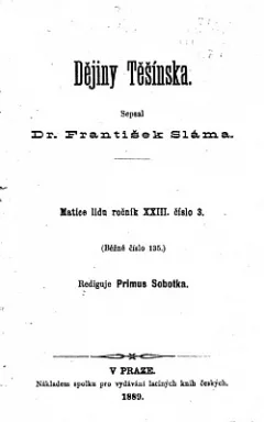 Dějiny Těšínska – svazek 1