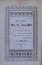 Dějiny záložny Čáslavské