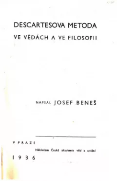 Descartesova metoda ve vědách a ve filosofii