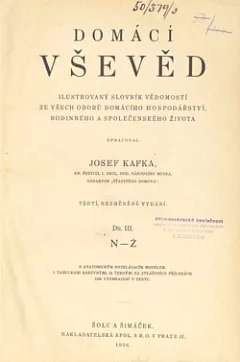 Domácí  vševěd. Díl III., N–Ž