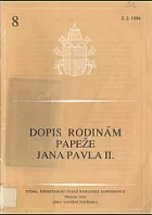 Dopis rodinám papeže Jana Pavla II.