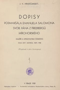 Dopisy podmaršála Emanuela Salomona