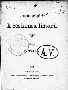 Drobné příspěvky k českému listáři