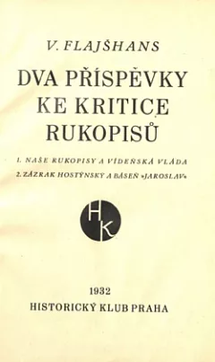 Dva příspěvky ke kritice rukopisů