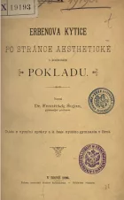 Erbenova Kytice po stránce aestheické s rozborem Pokladu