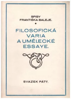 Filosoficka varia a umělecké essaye