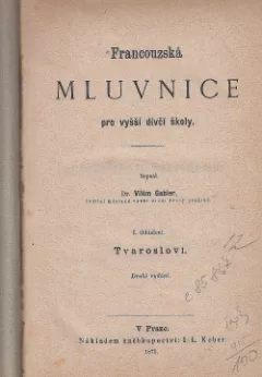 Francouzská mluvnice pro vyšší dívčí školy I.