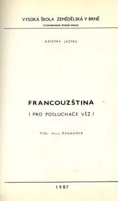 Francouzština (pro posluchače VŠZ)