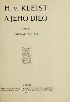 H. v. Kleist a jeho dílo