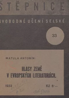 Hlasy země v evropských literaturách
