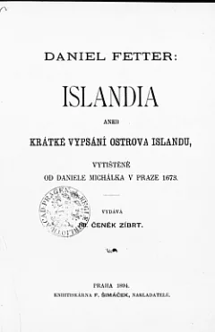 Islandia aneb krátké vypsání ostrova Islandu