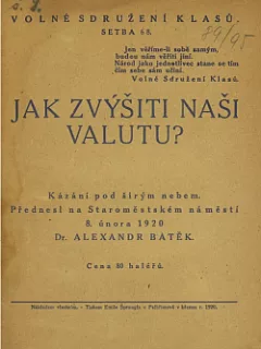 Jak zvýšiti naši valutu?