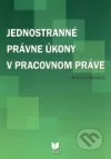 Jednostranné právne úkony v pracovnom práve