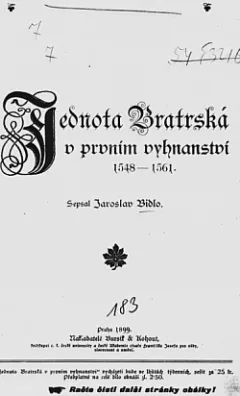 Jednota bratrská v prvním vyhnanství 1548- 1561
