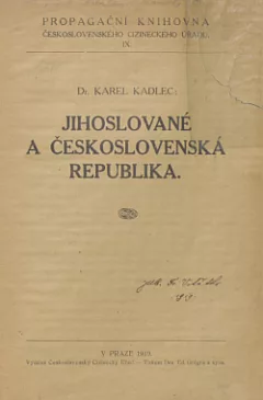 Jihoslované a Československá republika