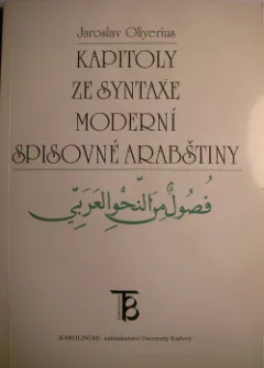 Kapitoly ze syntaxe moderní spisovné arabštiny