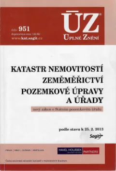 Katastr nemovitostí / Zeměměřictví / Pozemkové úpravy a úřady - Nový zákon o Státním pozemkovém úřadu