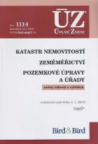 Katastr nemovitostí / Zeměměřictví / Pozemkové úpravy a úřady - Změny zákonů a vyhlášek