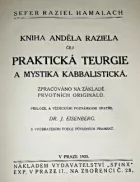 Kniha Anděla Raziela, čili, Praktická teurgie a mystika kabbalistická