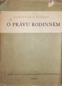 Komentář k zákonu o právu rodinném