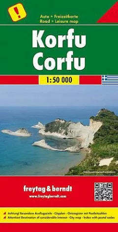 Korfu, automapa 1 : 50 000