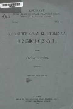 Ku kritice zpráv Kl. Ptolemaia o zemích českých