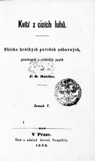 Kvítí z cizích luhů Svazek V.