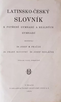 Latinsko-český slovník
